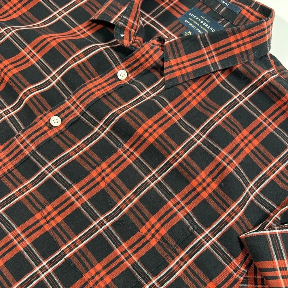 Men’s Lucky Brand Plaid Shirt Size XL​​ - Picture 4 of 6